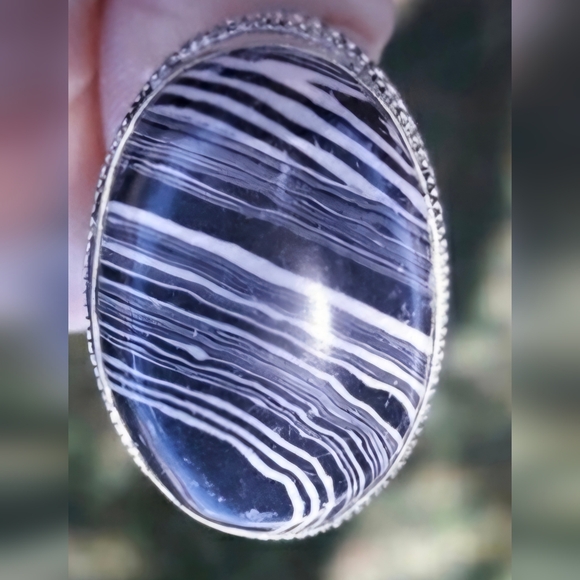New Zebra Jasper 925 Silver Ring. - Picture 10 of 11